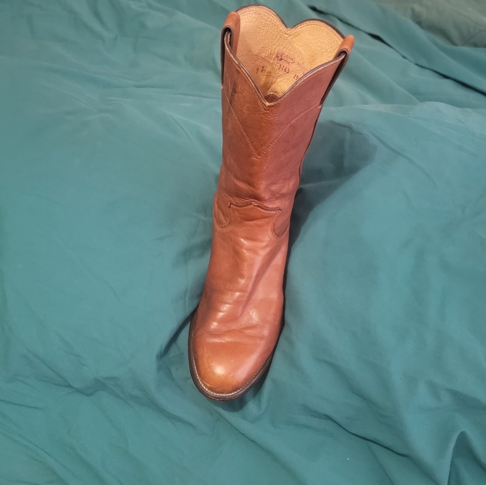 Justin Boots Men's Brown Leather Western Boots